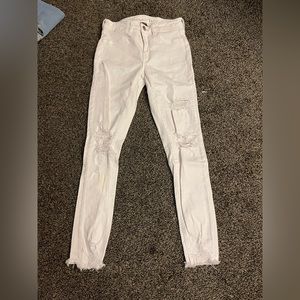 American Eagle White Hi-Rise Jegging size 4